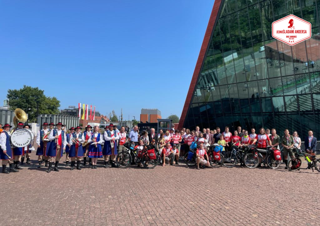 Harcerska Sztafeta Rowerowa „JednoŚladami Andersa” na mecie! 1 2023 07 JA Final Gdansk michal hinc