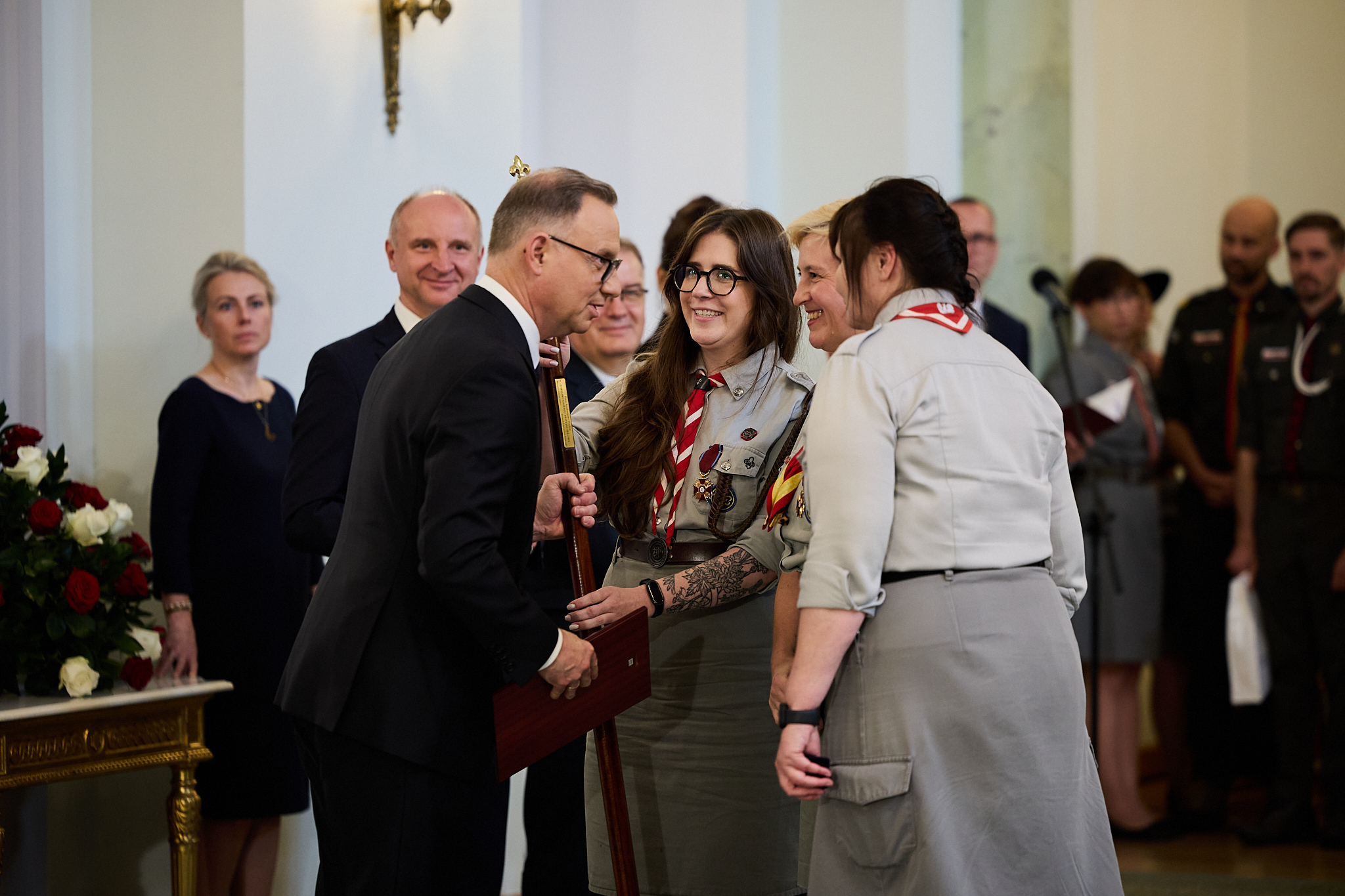 10 lat protektoratu prezydenta Andrzeja Dudy: Spotkanie w Pałacu Prezydenckim i wysokie odznaczenia państwowe 1 odznaczenia państwowe prezydent Andrzej Duda ZHP niezawodnemu przyjacielowi