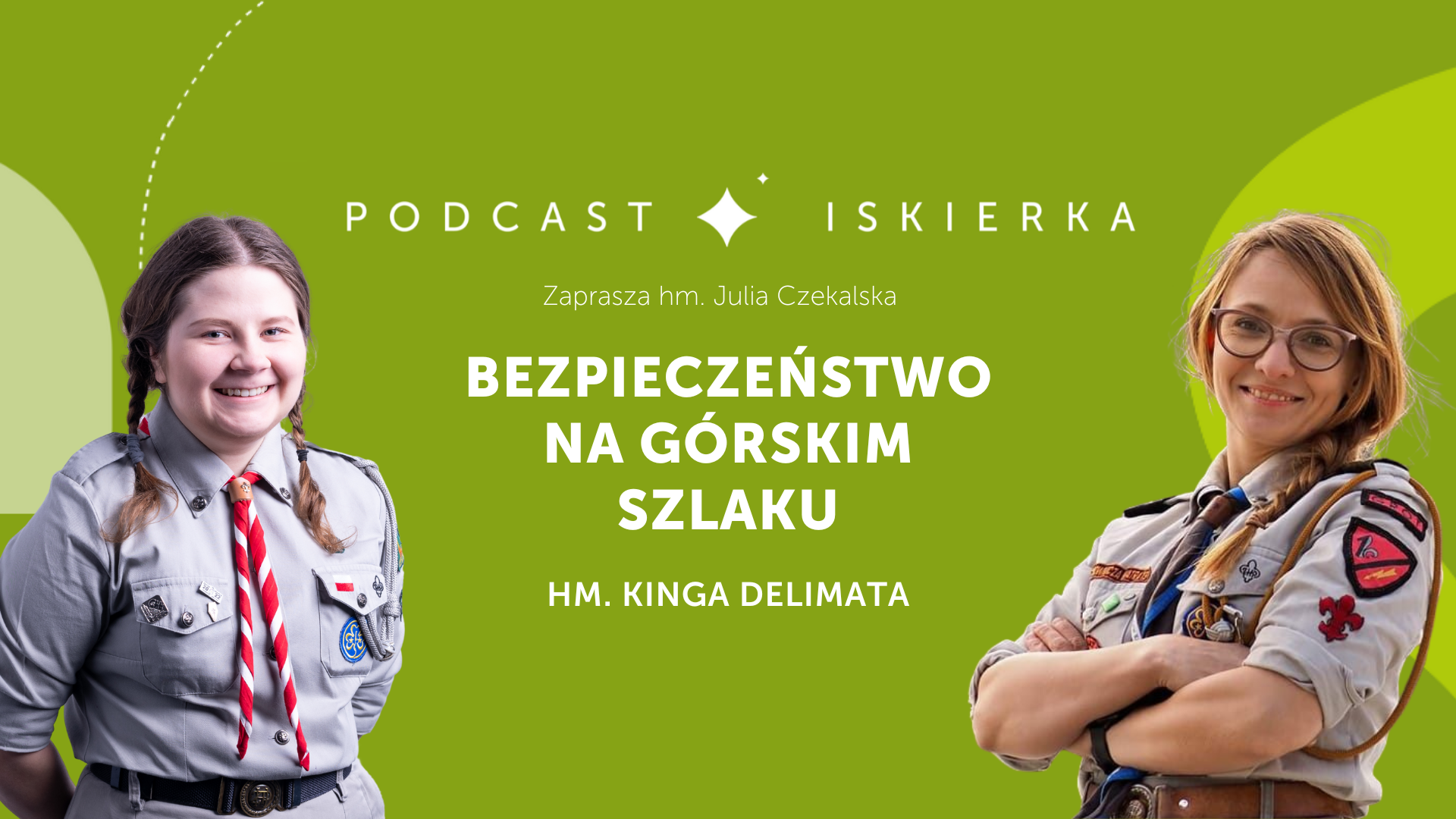 Góry. Obrazek ilustruje okładkę podcastu ZHP I Iskierka 