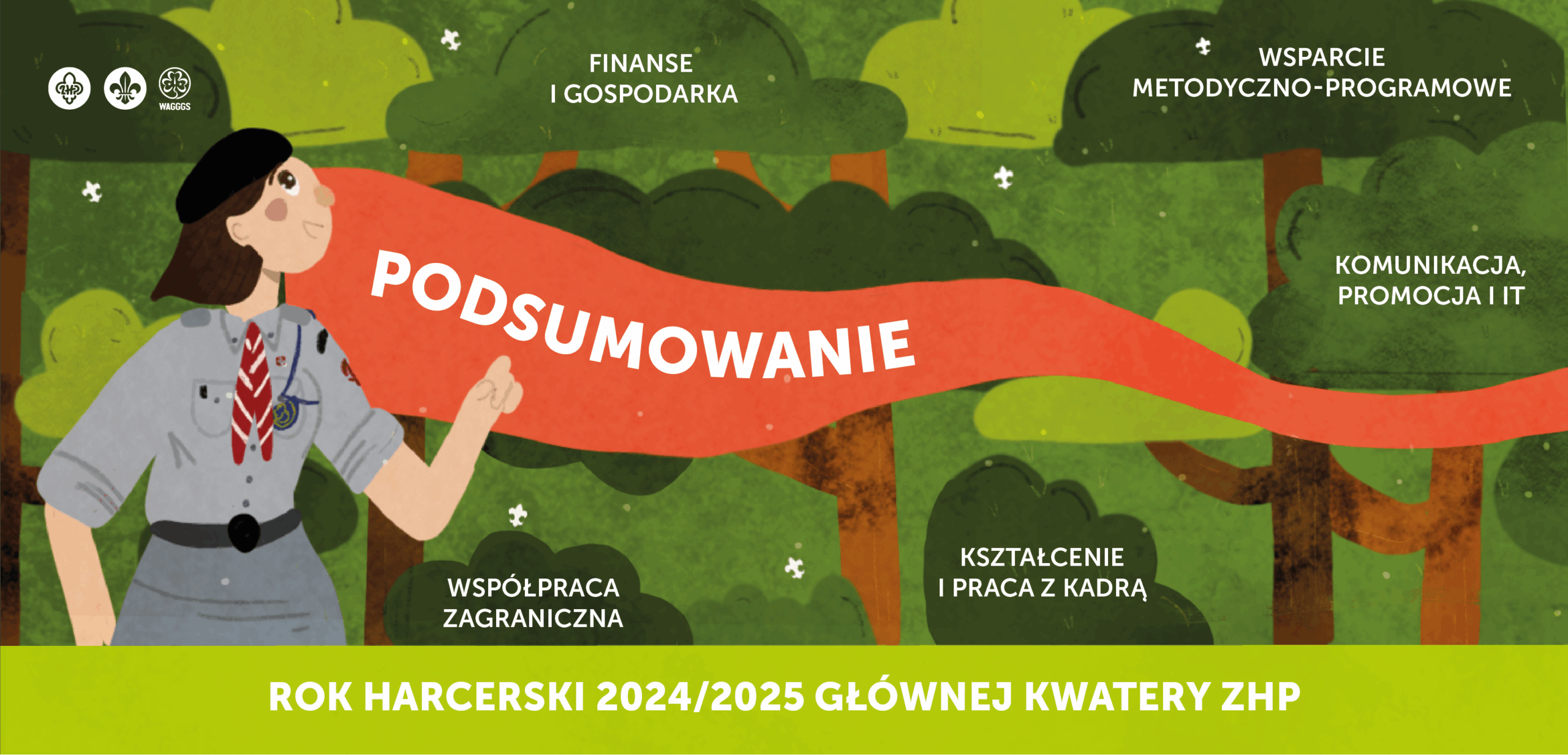 Podsumowanie działań Głównej Kwatery ZHP w roku harcerskim 2024/2025