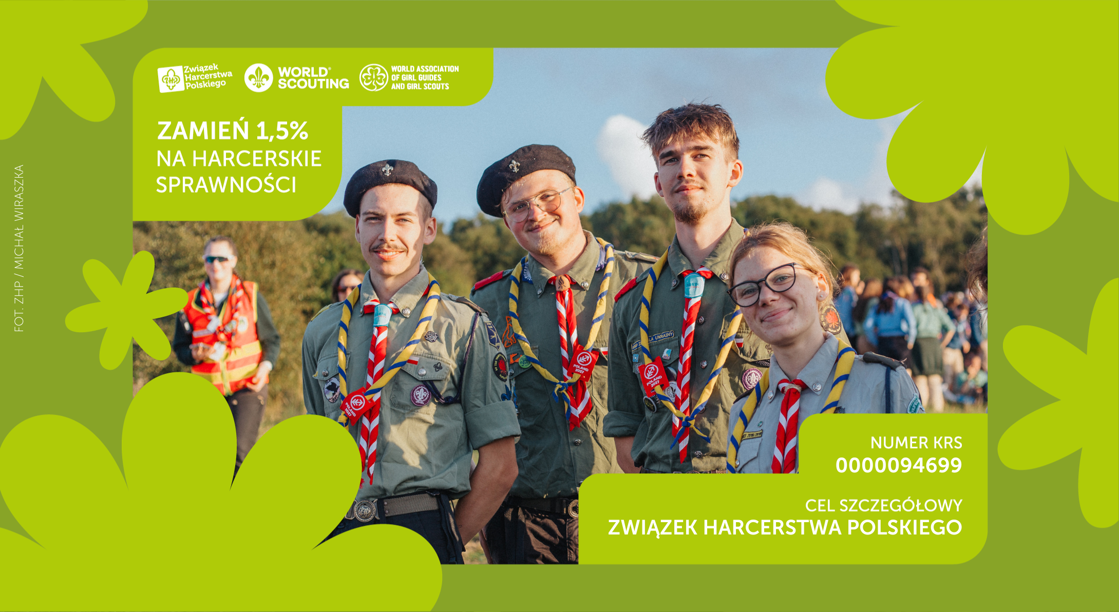 Zamień 1,5% podatku na harcerskie sprawności!