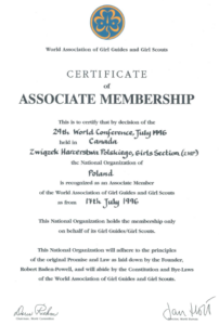 30 lat temu ZHP wróciło do WAGGGS 3 Zrzut ekranu 2026 07 17 111428 e1784285310195